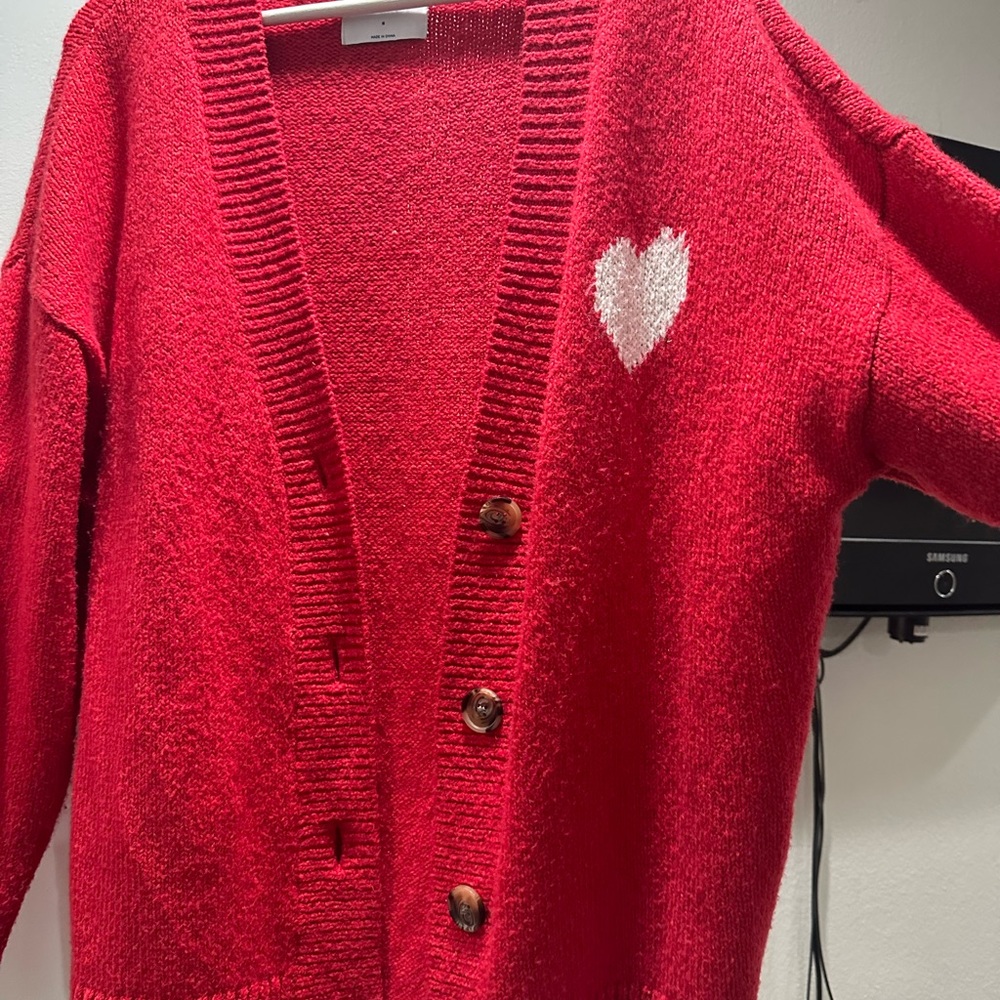 Valentines theme cardigan